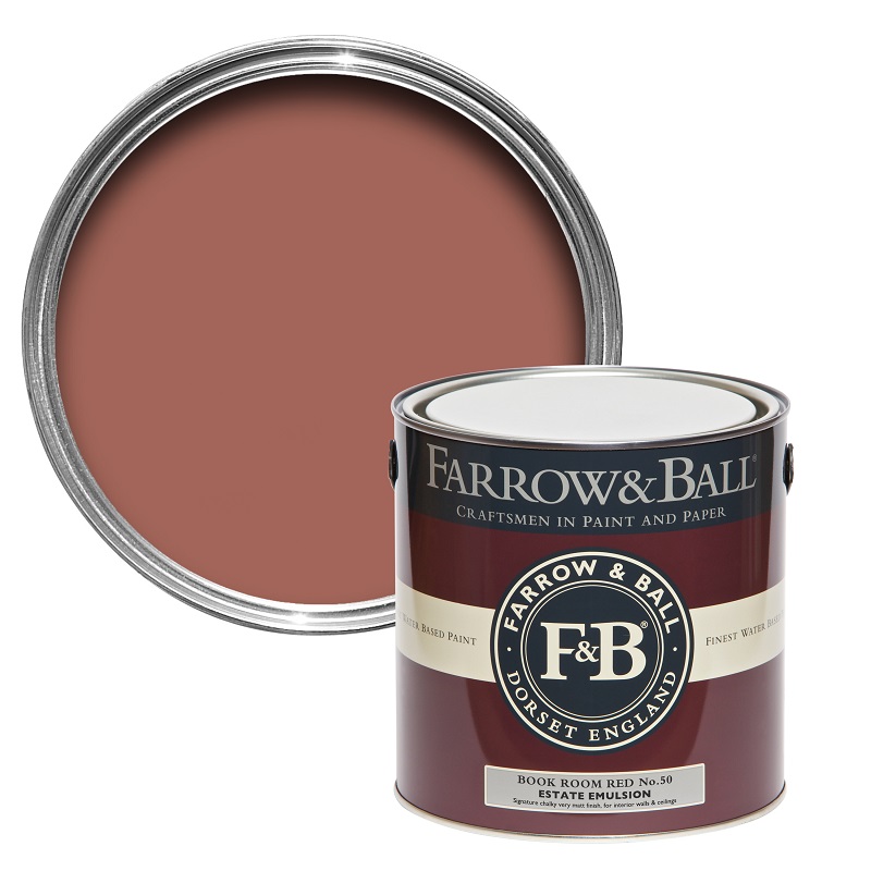 peinture farrow ball book room red
