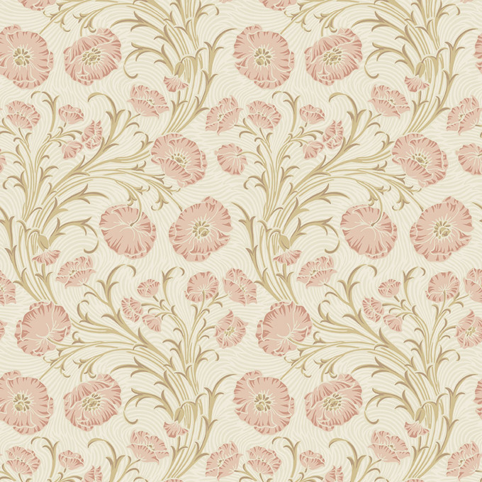 borastapeter papier peint contemporain treasured poppy flow 2270 floral rose art nouveau