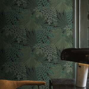 borastapeter papier peint contemporain treasured velvet leaves 2263 vert