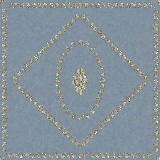 Cole and Sons papier peint contemporain Fornasetti conchiglie 123-5022 bleu