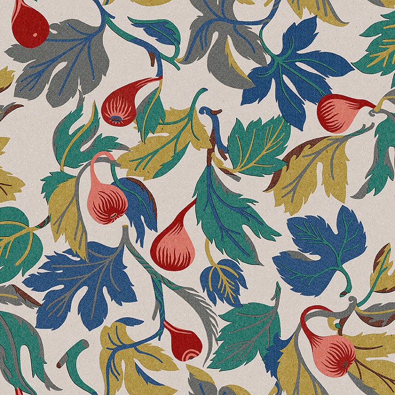 Borastapeter papier peint traditionnel art nouveau vintage végétal figs 2061 multicolore