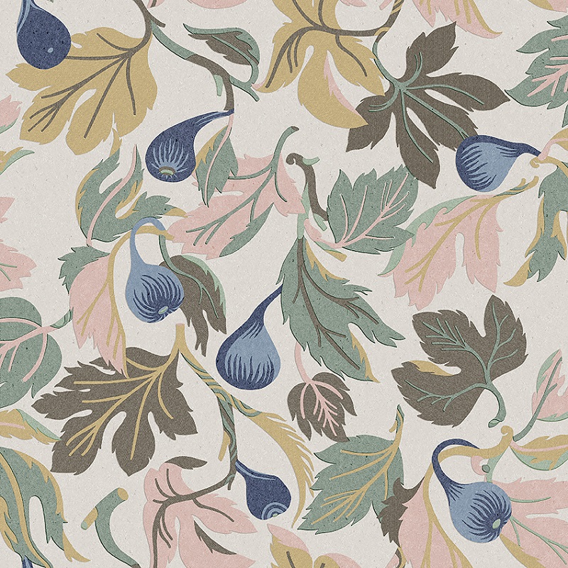 Borastapeter papier peint traditionnel art nouveau vintage végétal figs 2063 multicolore