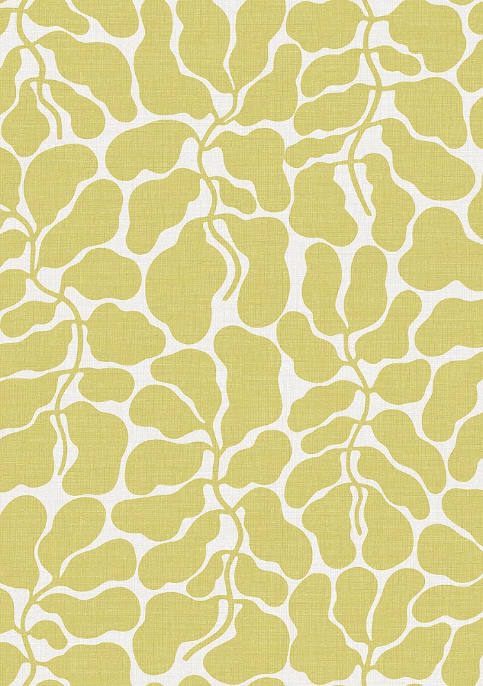 Borastapeter papier peint traditionnel art nouveau vintage végétal my secret garden 2074 jaune