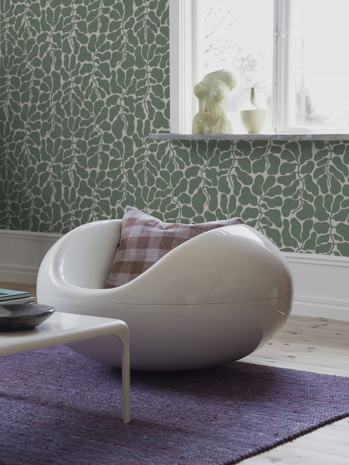 Borastapeter papier peint traditionnel art nouveau vintage végétal my secret garden 2073 vert