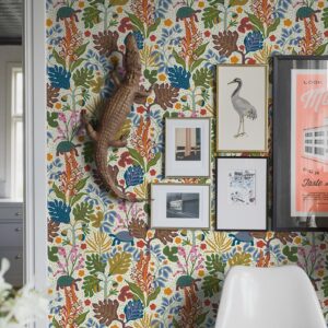 Borastapeter papier peint traditionnel art nouveau vintage végétal turgr 2092 multicolore