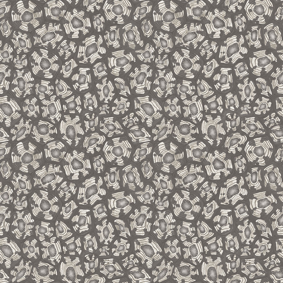 Cole and Sons papier peint traditionnel art déco vintage végétal savanna shell 119-4023 gris