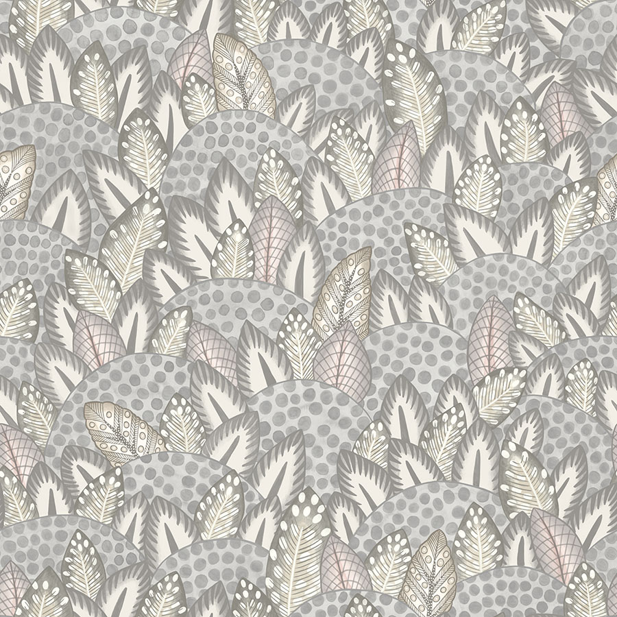 Cole and Sons papier peint traditionnel art déco vintage végétal zulu terrain 119-9040 gris