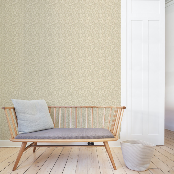 Cole and Sons papier peint traditionnel art déco vintage végétal savanna shell 119-4021 beige