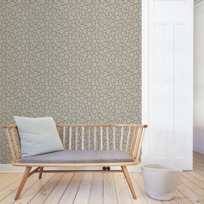 Cole and Sons papier peint traditionnel art déco vintage végétal savanna shell 119-4022 beige