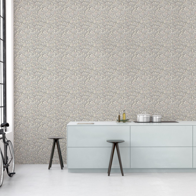 Cole and Sons papier peint traditionnel art déco vintage végétal zulu terrain 119-9040 gris