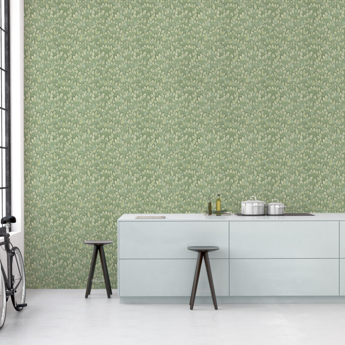Cole and Sons papier peint traditionnel art déco vintage végétal zulu terrain 119-9041 vert