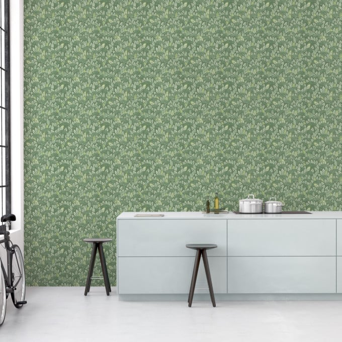 Cole and Sons papier peint traditionnel art déco vintage végétal zulu terrain 119-9042 vert