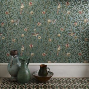 Morris and Co papier peint revetement mural art nouveau vintage végétal