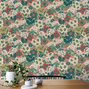 Borastapeter papier peint traditionnel art nouveau vintage végétal kvackstepp 2086