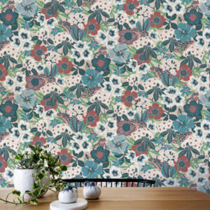 Borastapeter papier peint traditionnel art nouveau vintage végétal kvackstepp 2087