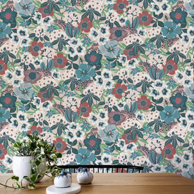 Borastapeter papier peint traditionnel art nouveau vintage végétal kvackstepp 2087
