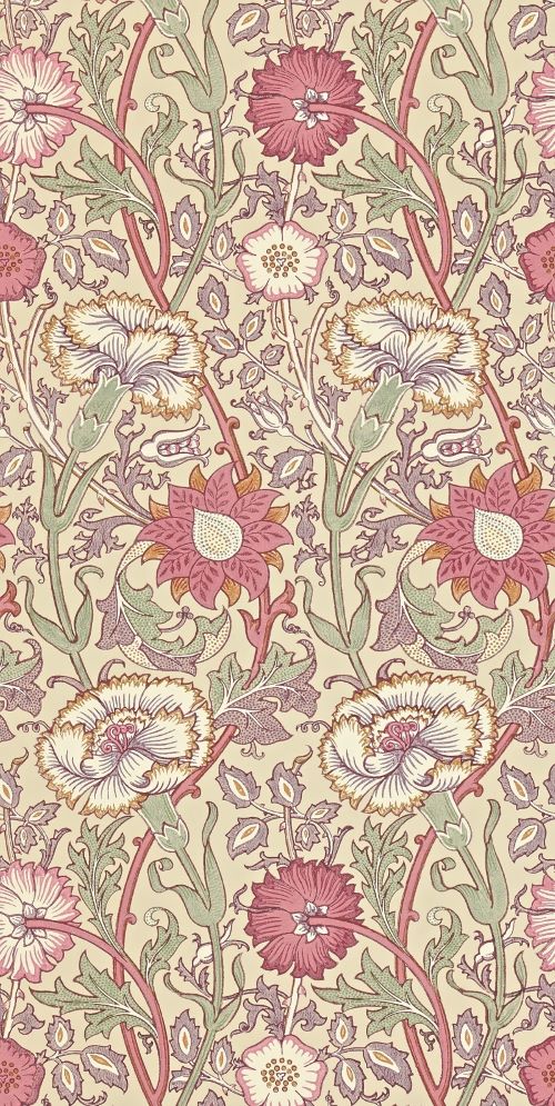 Morris and Co papier peint revetement mural art nouveau vintage végétal