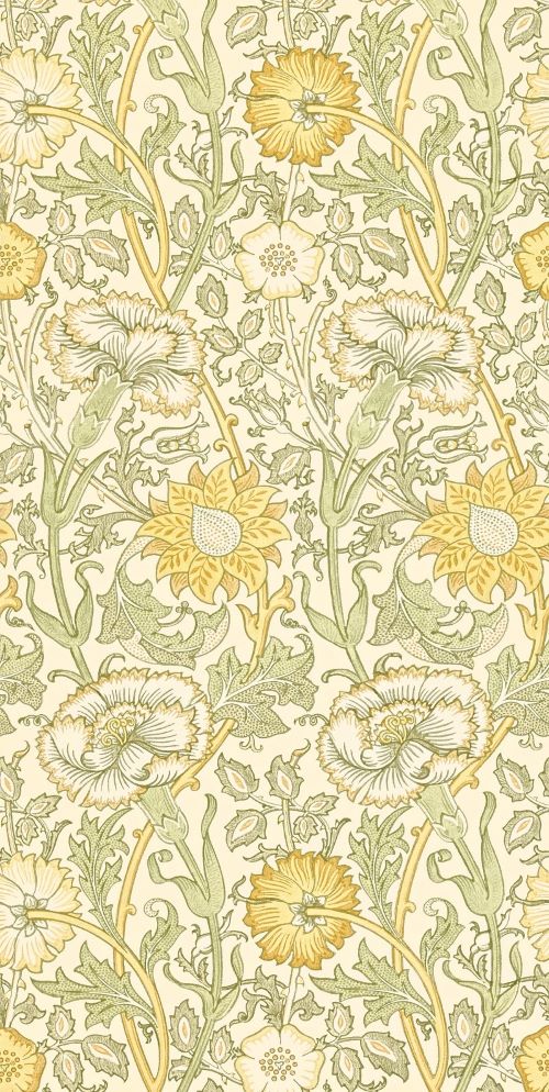 Morris and Co papier peint revetement mural art nouveau vintage végétal