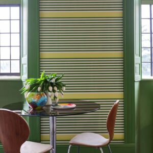 Farrow and Ball Carte Blanche Christopher John Rogers papier peint revêtement mural rayures
