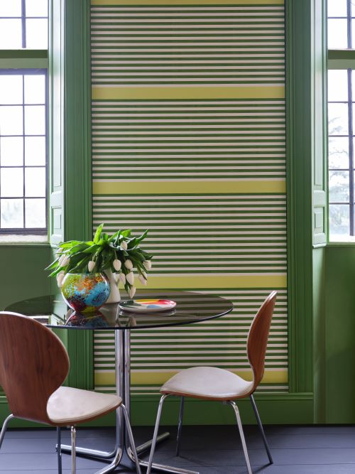 Farrow and Ball Carte Blanche Christopher John Rogers papier peint revêtement mural rayures