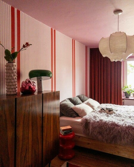 Farrow and Ball Carte Blanche Christopher John Rogers papier peint revêtement mural rayures
