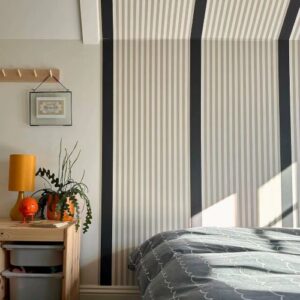 Farrow and Ball Carte Blanche Christopher John Rogers papier peint revêtement mural rayures