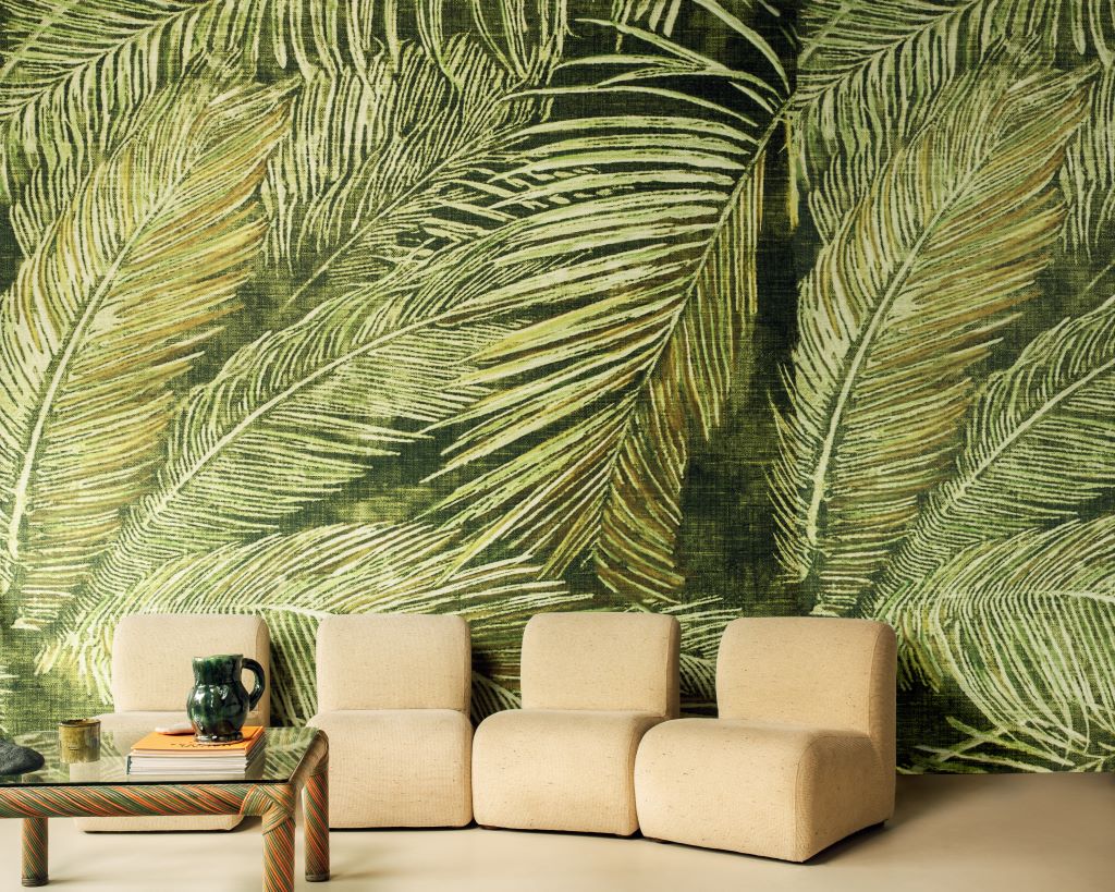 Elitis Matières végétales papier peint revêtement mural décor panoramique vinyle effet matière