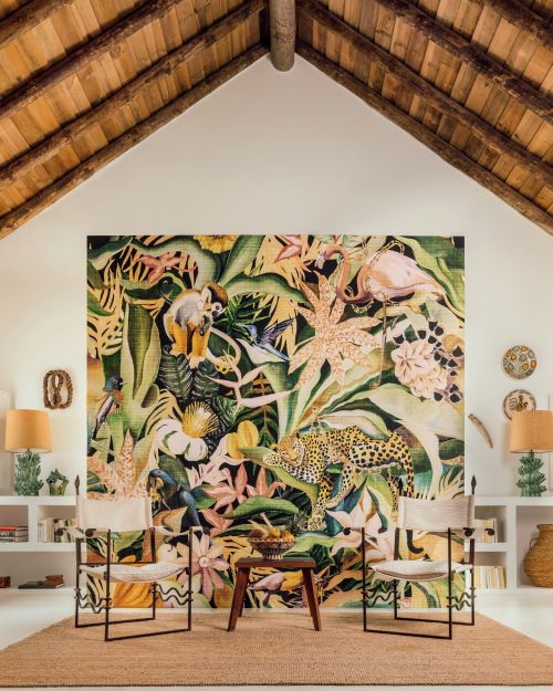 Elitis Matières végétales papier peint revêtement mural décor panoramique vinyle effet matière