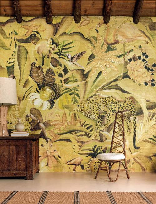 Elitis Matières végétales papier peint revêtement mural décor panoramique vinyle effet matière