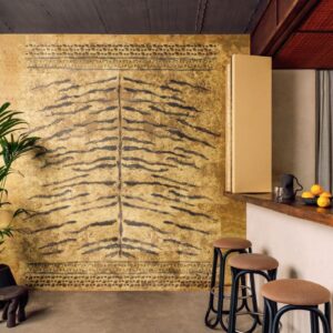 VP_971_01 papier peint, revêtement mural, effet matière cuir, aspect peau animal