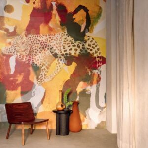 VP_972_01 papier peint, revêtement mural, effet matière cuir, aspect peau animal