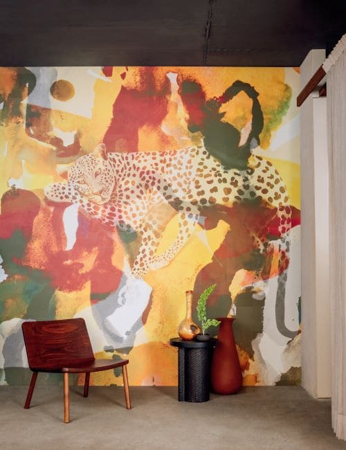 VP_972_01 papier peint, revêtement mural, effet matière cuir, aspect peau animal
