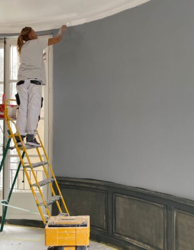 chantier de rénovation Nantes, mise en peinture, Farrow and Ball