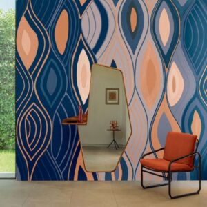 Elitis revêtement mural vinyle embossé cordes sensibles veronique de soultrait panoramique arabesque vp 1002