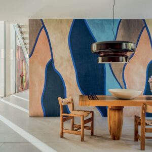 Elitis revêtement mural vinyle embossé cordes sensibles veronique de soultrait panoramique le palais des vents vp 1001