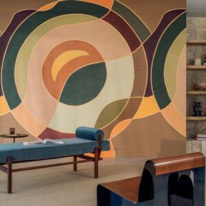 Elitis revêtement mural vinyle embossé cordes sensibles veronique de soultrait panoramique terre vp 1003 02