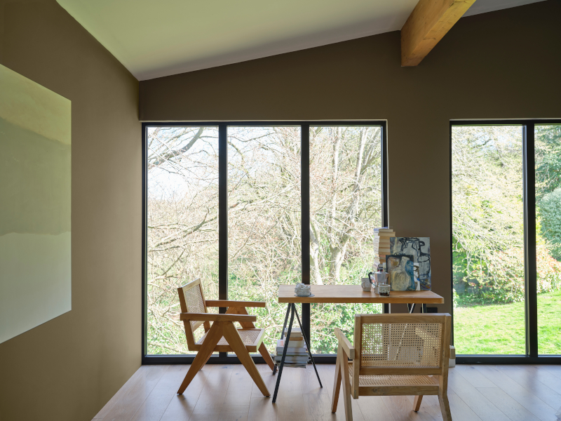 peinture farrow&ball dead flat 198 broccoli brown