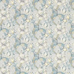 papier peint intissé motifs végétal ambiance traditionnelle william morris Clarke and Clarke w0174-02
