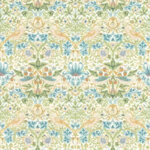 papier peint intissé motifs végétal ambiance traditionnelle william morris Clarke and Clarke w0171-01