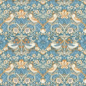 papier peint intissé motifs végétal ambiance traditionnelle william morris Clarke and Clarke w0171-02