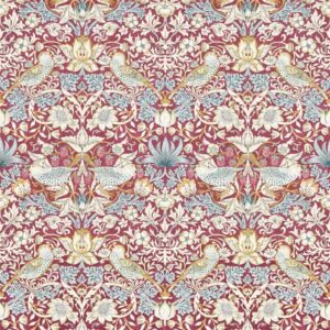 papier peint intissé motifs végétal ambiance traditionnelle william morris Clarke and Clarke w0171-04
