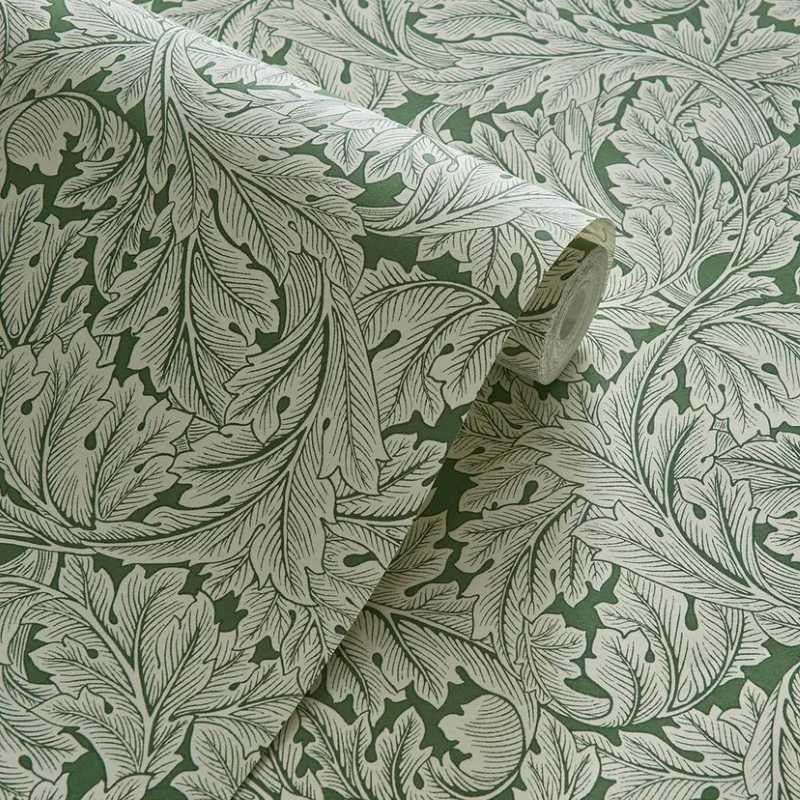 papier peint intissé motifs végétal ambiance traditionnelle william morris Clarke and Clarke w0175-01