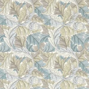 papier peint intissé motifs végétal ambiance traditionnelle william morris Clarke and Clarke w0175-03