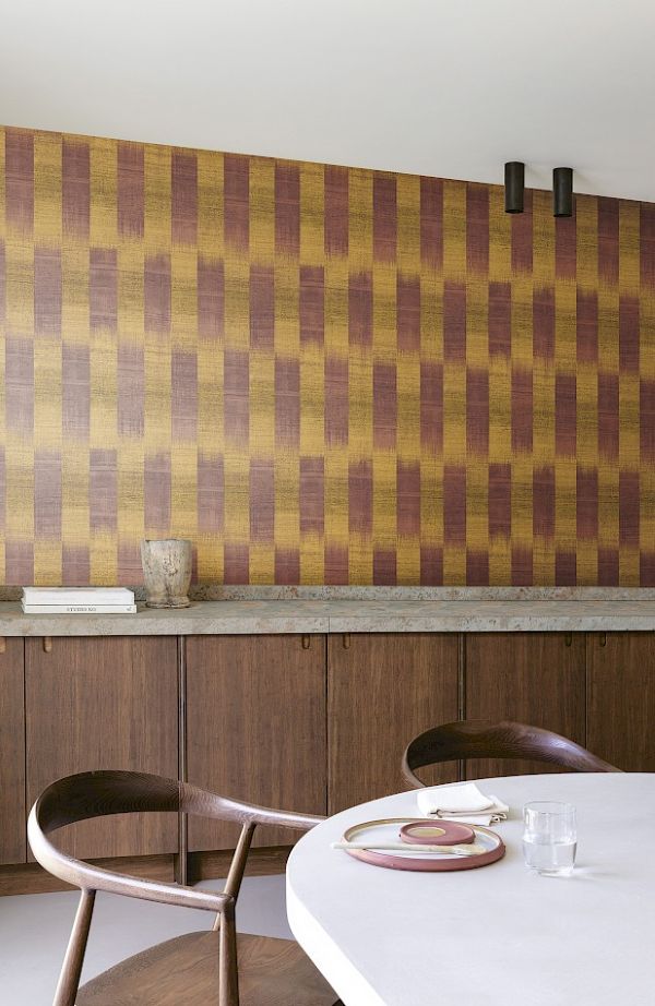 Masureel Khroma Serica papier peint intissé mat ric103-PATOLA-umber